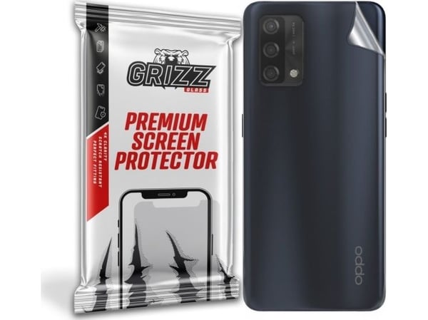 GrizzGlass beskyttelsesfilm for bak Grizz Oppo A74 4G