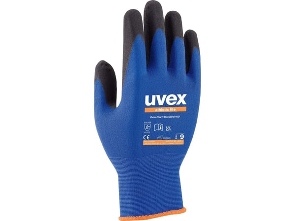 Handsker Uvex Athletic Lite 60027, str. 10 - (pakke á 10 par)