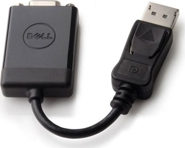 DELL R74C3, DisplayPort, VGA (D-Sub), Hanstik, Hunstik, Sort, 178 mm
