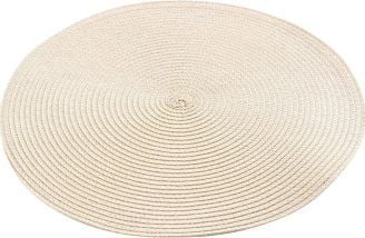 Douceur d’Interieur ZEBULON underlag - kremfarget rund 35 cm