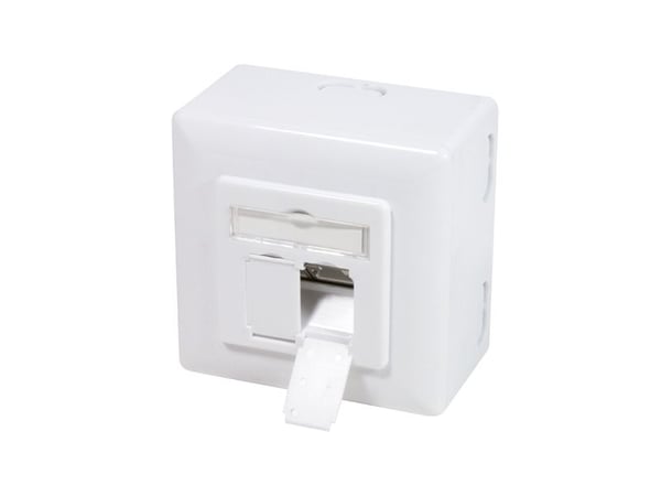 LogiLink NP0124, 2 x RJ-45, STP, 6a, Metallinen, Valkoinen, ISO/IEC 11801 TIA/EIA 568C.2, 6 A
