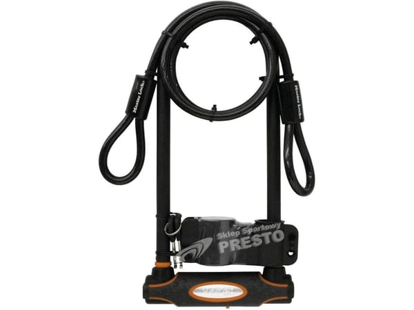 MASTER LOCK 8285EURDPRO, U-lås, svart, stål, vinyl, stål, vinyl, stål, stål