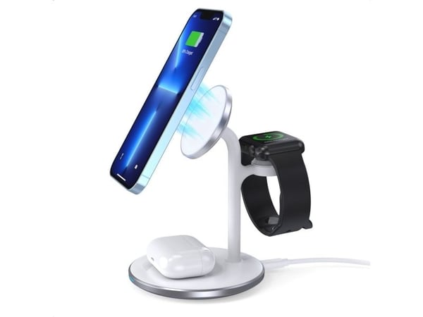 Choetech trådløs lader med stativ 2-i-1