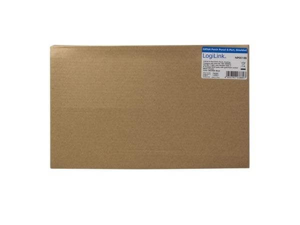 LogiLink NP0018B, 10 Gigabit Ethernet, 10000 Mbit/s, Cat6a, S/UTP (STP), Sort, Stål