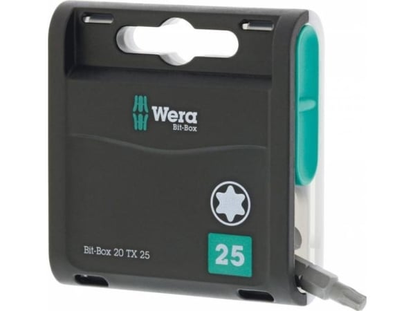 Wera 20 TX, 20 styck, Torx, Plast, Låda