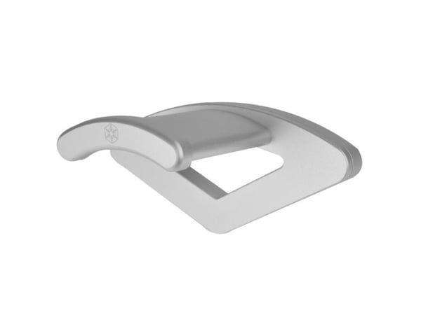 Silverstone EBA02, Hodetelefoner, Hodesett, Passiv holder, Innendørs, Sølv