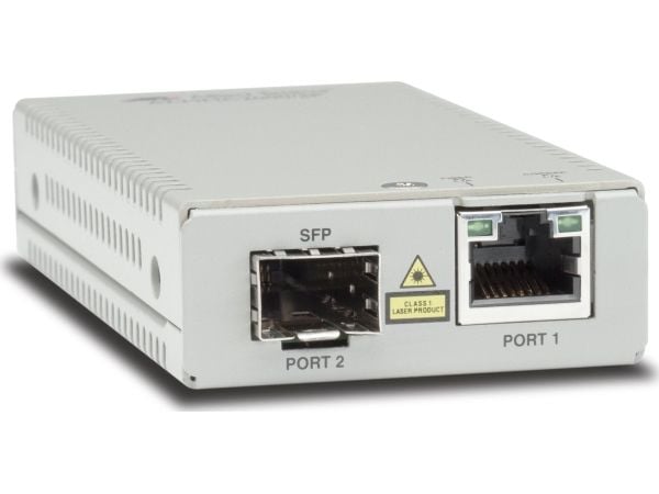Allied Telesis AT MMC2000/SP - Fibermedieomformer - 1GbE - 10Base-T, 1000Base-X, 100Base-TX, 100Base-X, 1000Base-T - RJ-45 / SFP (mini-GBIC) - opp ...