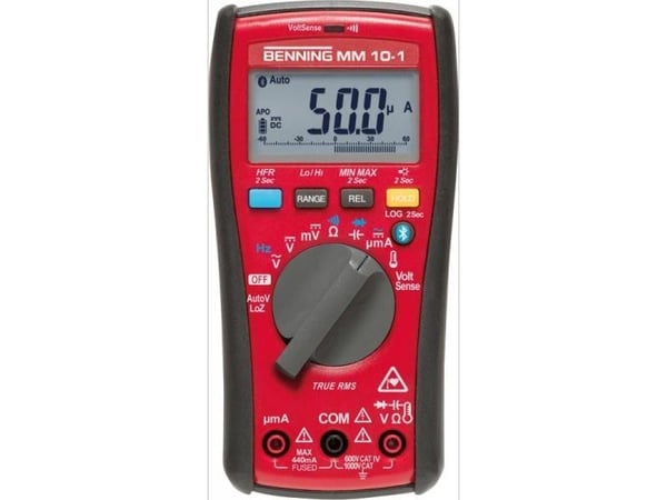 Benning MM 10-1 håndholdt digitalt multimeter datalogger CAT IV 600 V (Counts): 6000 (044687)