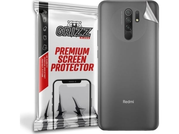 GrizzGlass beskyttelsesfolie til bak Grizz Xiaomi Redmi 9