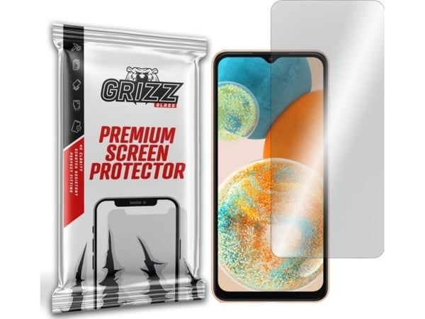 GrizzGlass HybridGlass hybridglass skjermbeskytter til Samsung Galaxy A23 5G