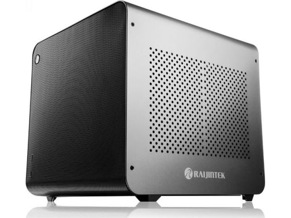 Raijintek METIS EVO AL Mini-ITX-kotelo - hopea