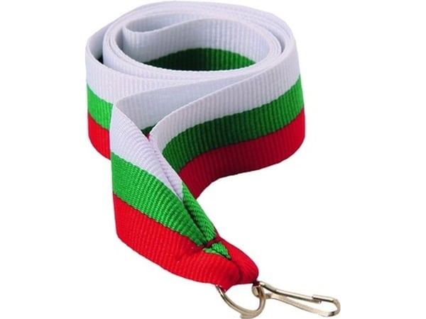 Victoria Sport bånd 22 mm hvit/grønn/rød