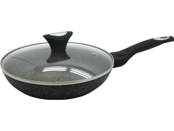 Klausberg kjele med lokk, aluminium, grå marmor, 28 cm