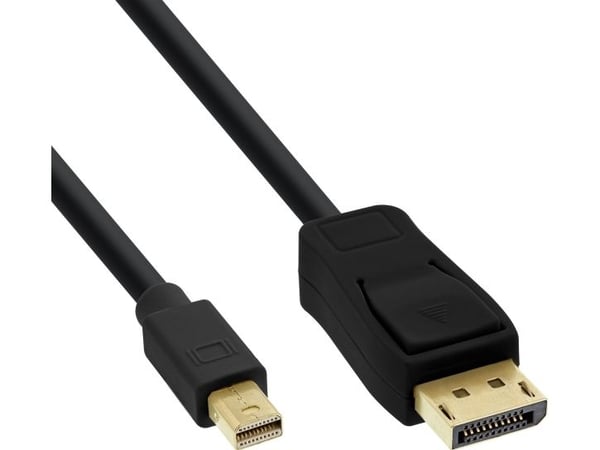 InLine 17137S, 0,3 m, Mini DisplayPort, DisplayPort, Hankjønn, Hankjønn, 3840 x 2160 piksler