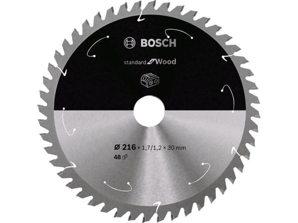 Bosch RUNDSAVKLINGE ACCU STD TRÆ 216X30MM 48T