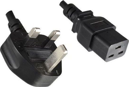 Microconnect PE090618, 1,8 m, Virtapistoke tyyppi G, C19 liitin, H05VV-F3G, 250 V, 16 A