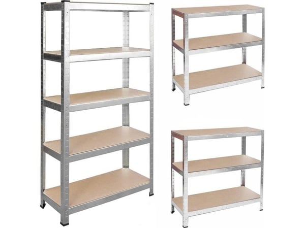 Humberg metallhylle lager 180x90x30 cm (4843)