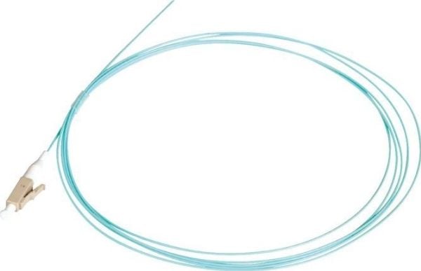 Lanview Easy Strip - Grisehale - LC/UPC-multimodus (hann) - 2 m - 0.9 mm - fiberoptisk - simpleks - 50 / 125 mikroner - OM3 - akvamarin
