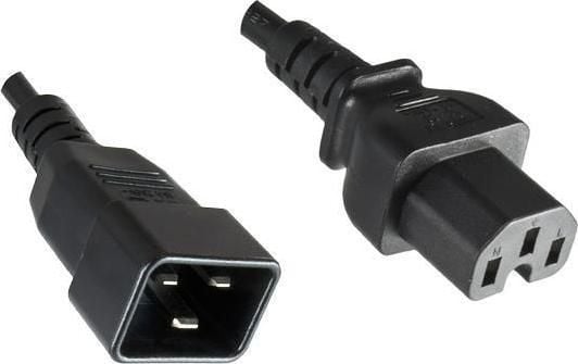 MicroConnect - Strømkabel - IEC 60320 C20 til IEC 60320 C15 - AC 250 V - 16 A - 1,8 m - lajiteltu