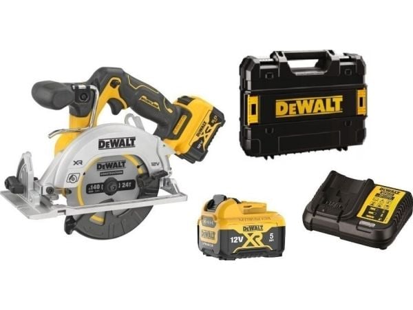 DeWALT DCS512P2-QW, Musta, Keltainen, 14 cm, 3600 RPM, 4,7 cm, 2 cm, 3,3 cm