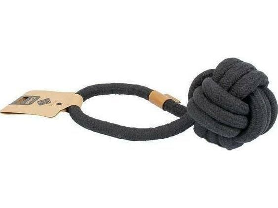 D&amp;D köysipallo ja silmukka Koko S 22cm/Ø12mm. musta