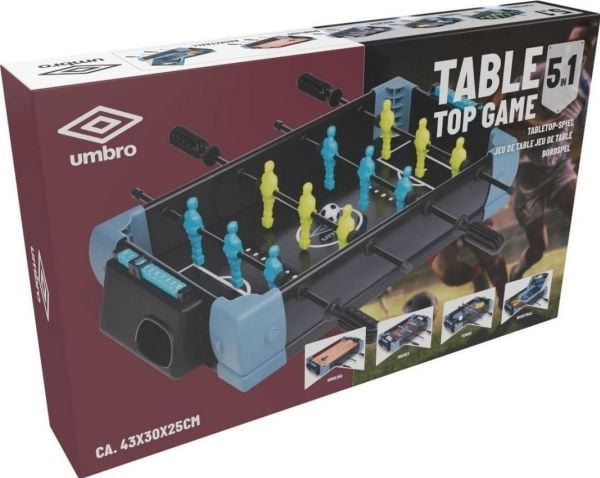 Umbro 5-in-1 jalkapallopöytä tennis ilmakiekkopöytä