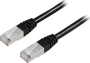DELTACO - Koblingskabel - RJ-45 (hann) til RJ-45 (hann) - 3 m - FTP - CAT 6 - svart