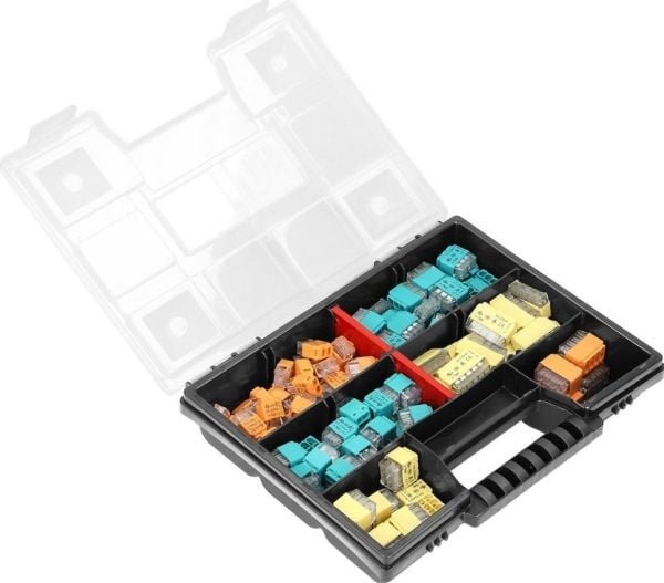 Orno installationskopplingsset HOUSE 123 st. Inpressade: 30x 2-led., 30x 3-led., 25x 4-led., 20x 5-led., 10x 6-led., 8x 8-led.