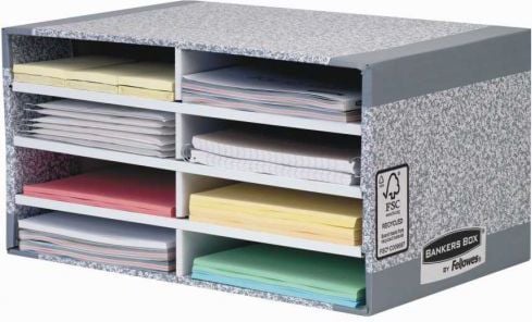 Fellowes , Pahvi, Paperi, Harmaa, A4, Kirjekuori, Kansio, Kirjain, Note, 1,05 kg, 230 x 310 x 55 mm