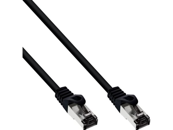 InLine 78833S, 0,3 m, Cat8.1, S/FTP (S-STP), RJ-45, RJ-45, Svart
