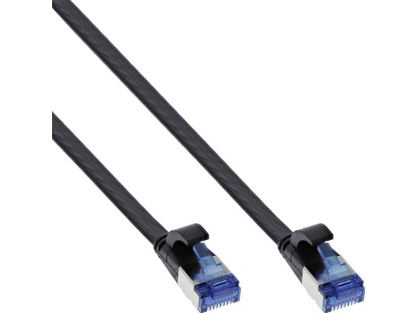 InLine 75755S, 0,5 m, Cat6a, U/FTP (STP), RJ-45, RJ-45, Svart
