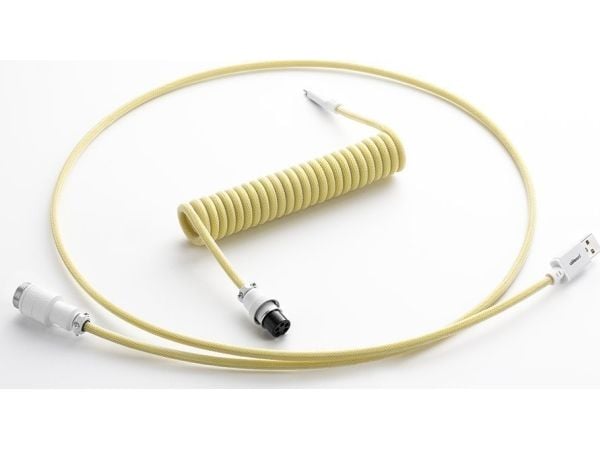 CableMod PRO Series - Tastaturkabel - USB (hann) til 24 pin USB-C (hann) - 1.5 m - rullet sammen - lemon ice