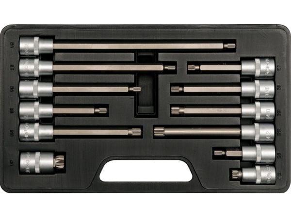 YATO SPLINE TIP-avain 1/2", KIT 12 kpl M5-M17