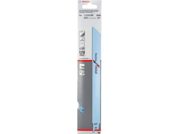 Bosch flexible for Metal S 1122 BF - Sagblad - for blikk, rør, profiles - 5 deler