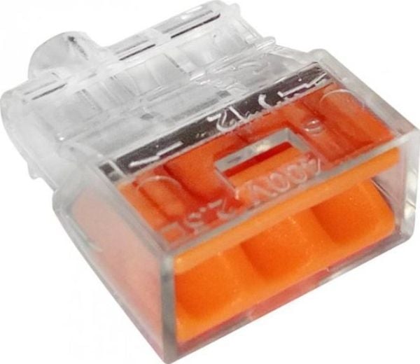 EPM PIKALIITIN 3*0.5-2.5MM2 LÄPINÄKYVÄ/ORANSSI 10 KPL