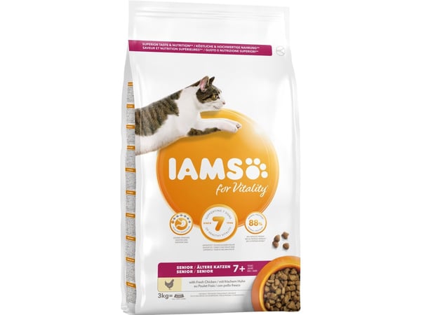 Iams CAT Vitality Senior Chicken 3 kg