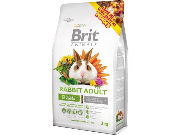 BRIT Animals ruoka aikuisille kaneille 3kg