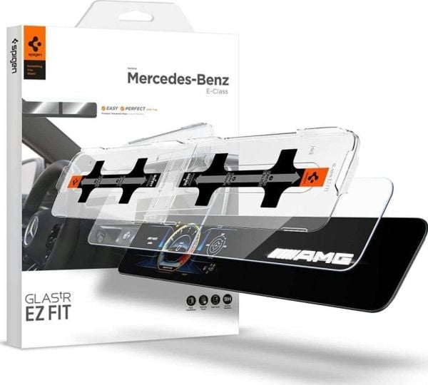 Spigen AGL03150, Näytönsuoja, Mercedes Benz, 2017-2022 Mercedes-Benz E-Class 2019-2022 Mercedes-Benz GLE 2019-2022 Mercedes-Benz GLS 2019-2022..., ...