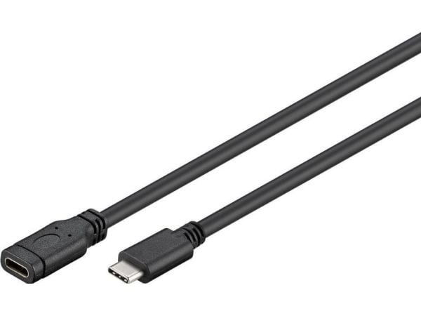Microconnect USB3.1CC1.5EX, 1,5 m, USB C, USB C, 3.2 Gen 1 (3.1 Gen 1), 5000 Mbit/s, Sort