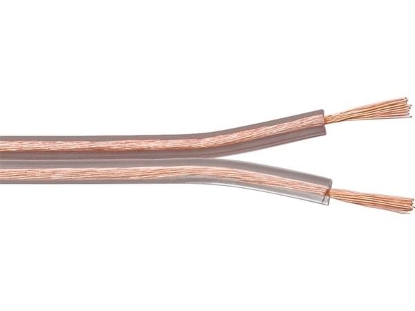 MicroConnect - Bulkhögtalarkabel - 2.5 mm² - 100 m - transparent