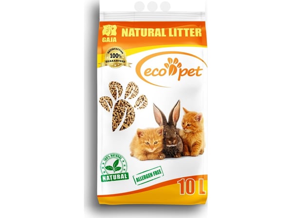 Kattemøkk/strø til kat Gaja Eco-Pet* 10 l