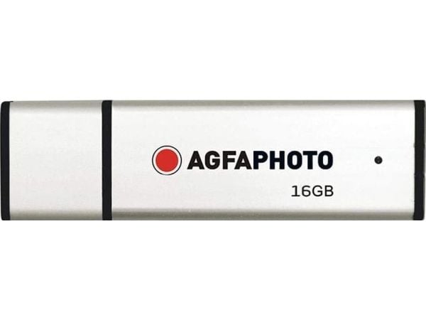 AgfaPhoto USB Flash Drive 2.0 - USB flash-enhet - 16 GB - USB 2.0 - silver