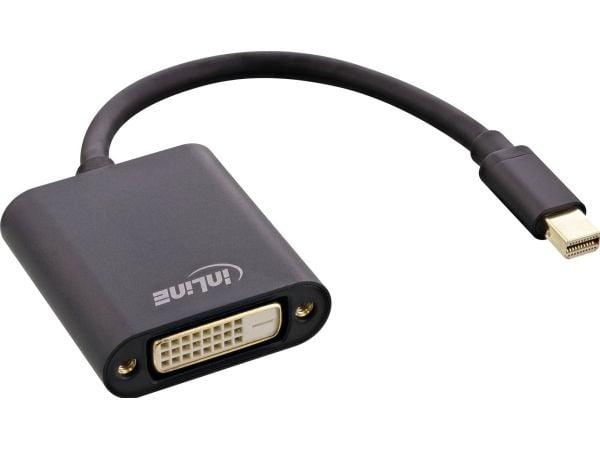 InLine 17194S, 0,15 m, Mini DisplayPort, DVI-D, Hanstik, Hunstik, Lige