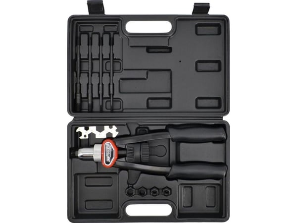 AWTOOLS naglemaskin, spakfront til naglemateriell M5-M12 / koffert
