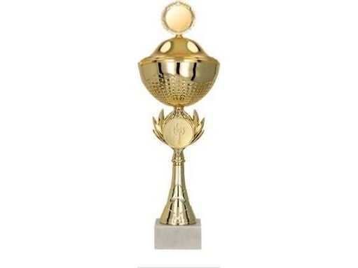 Victoria Sport pokal i metall med lokk