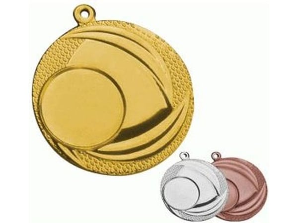 Victoria Sport-medalje i stål med plass til emblem 25 mm gull