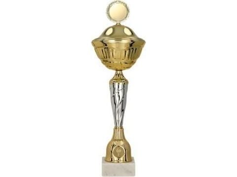 Victoria Sport pokal i metall med lokk