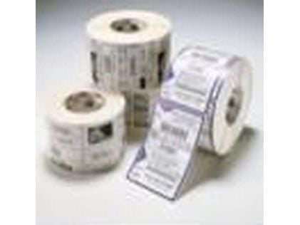 Zebra Z-Band Direct Next Generation - Polypropylen (PP) - permanent akryl-adhesiv - belagt - perforert - hvit - 25.4 x 279.4 mm 1200 stk (6 rull(er...