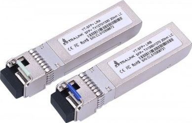 Extralink - SFP+ transceivermodul - 10GbE, SONET/SDH - WDM - LC-enkeltmodus - opp til 20 km - 1270 nm / 1330 nm (en pakke 2)