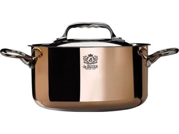 de Buyer Prima Matera, 8 L, Kobberfarve, Kobber, Rustfrit stål, Rustfrit stål, Rustfrit stål, Rustfrit stål, Rustfrit stål, Rustfrit stål